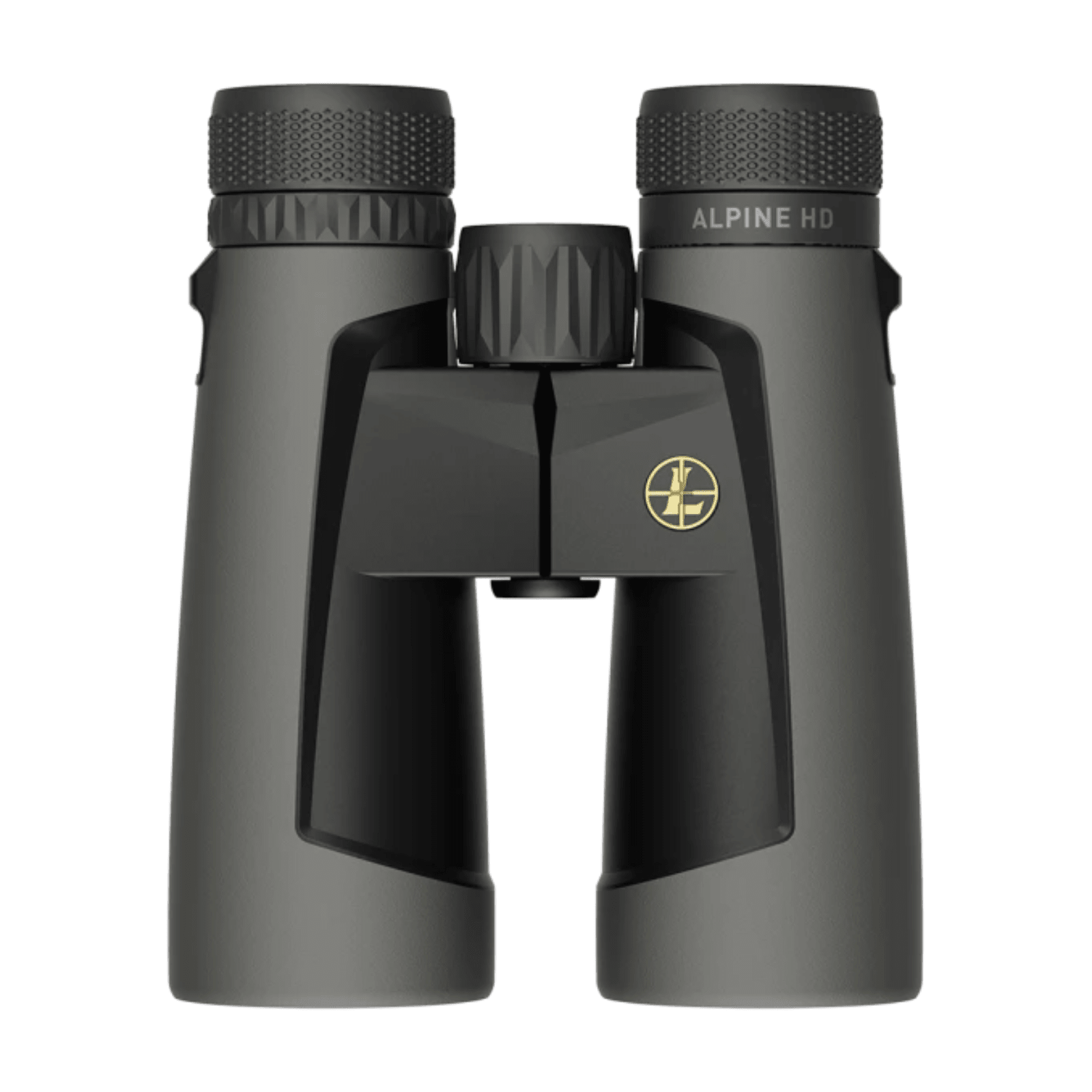 Chattanooga Leupold BX-2 Alpine HD binoculars with 12x52mm lenses and harness, in shadow gray color, for outdoor viewing.