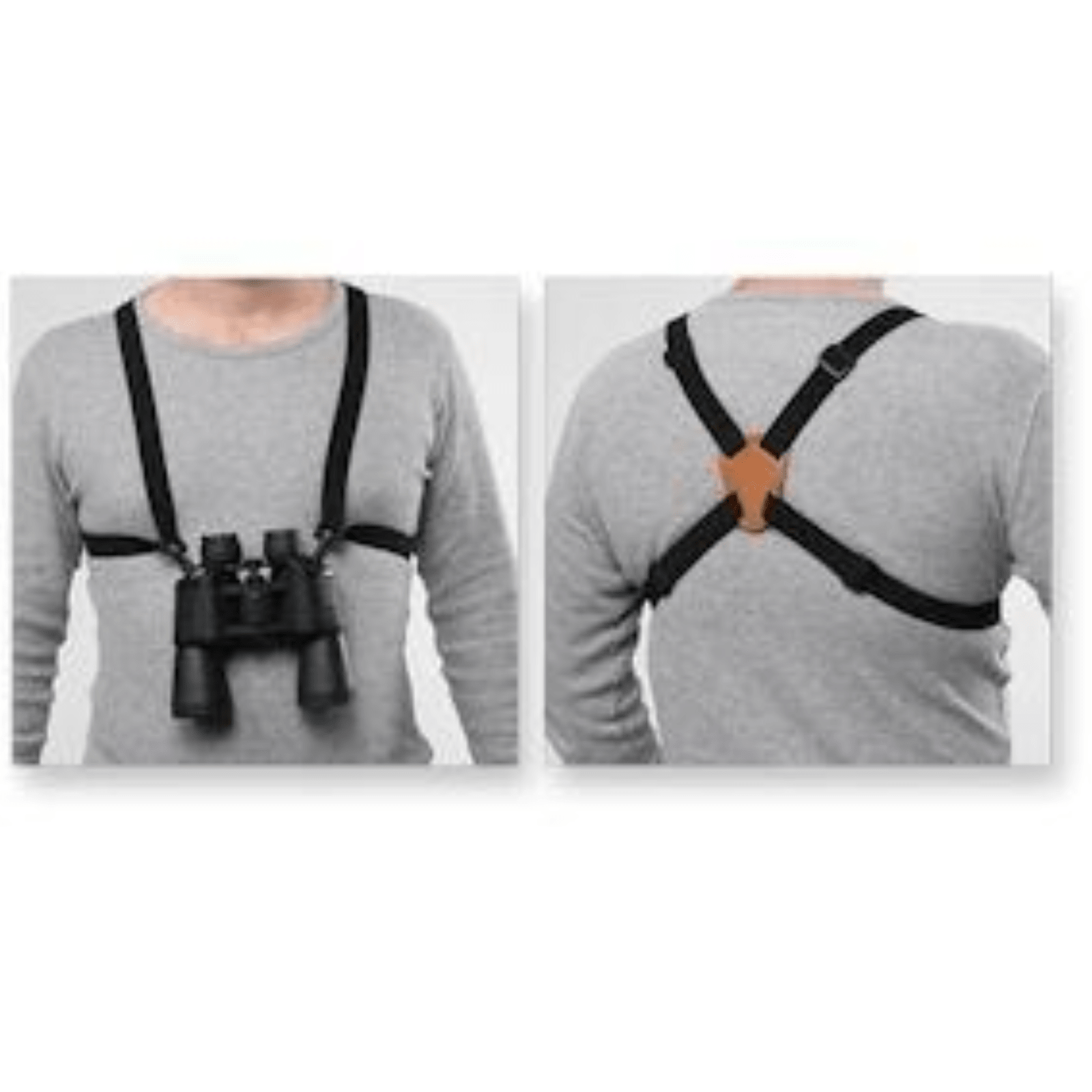 Bulldog Black Adjustable/Stretching Binocular Harness w/ Leather Back - POWER FIT SHOP — Powering Preparedness, Health & Home