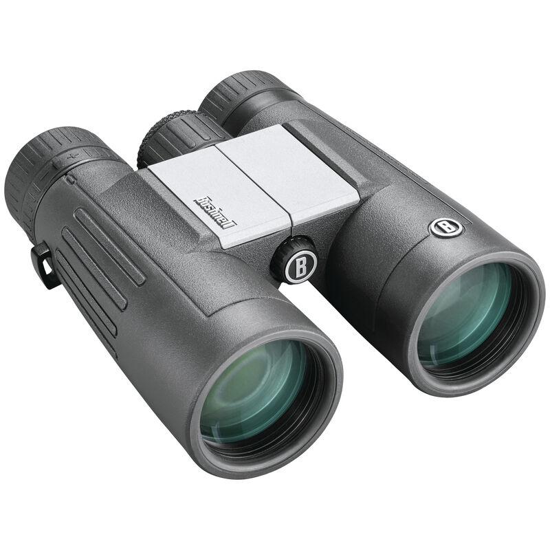 Chattanooga 10x42 2.0 aluminum binoculars with rubber armor, metal chassis, and hang box display for outdoor viewing.
