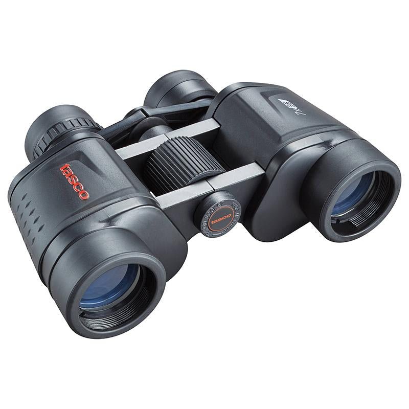Black Chattanooga 7x35 Porro MC binoculars with a 6L box design, featuring a sturdy black finish and ergonomic grip.