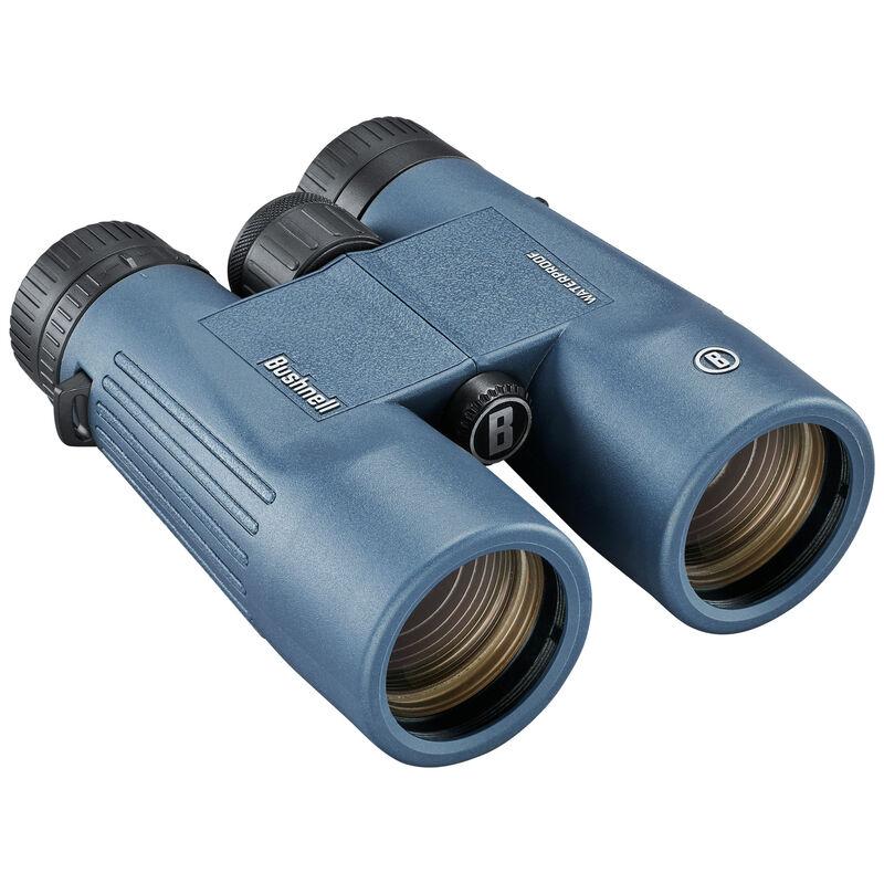 Chattanooga Bushnell 10x42mm dark blue waterproof roof prism binoculars with twist-up eyecups in a box of six.