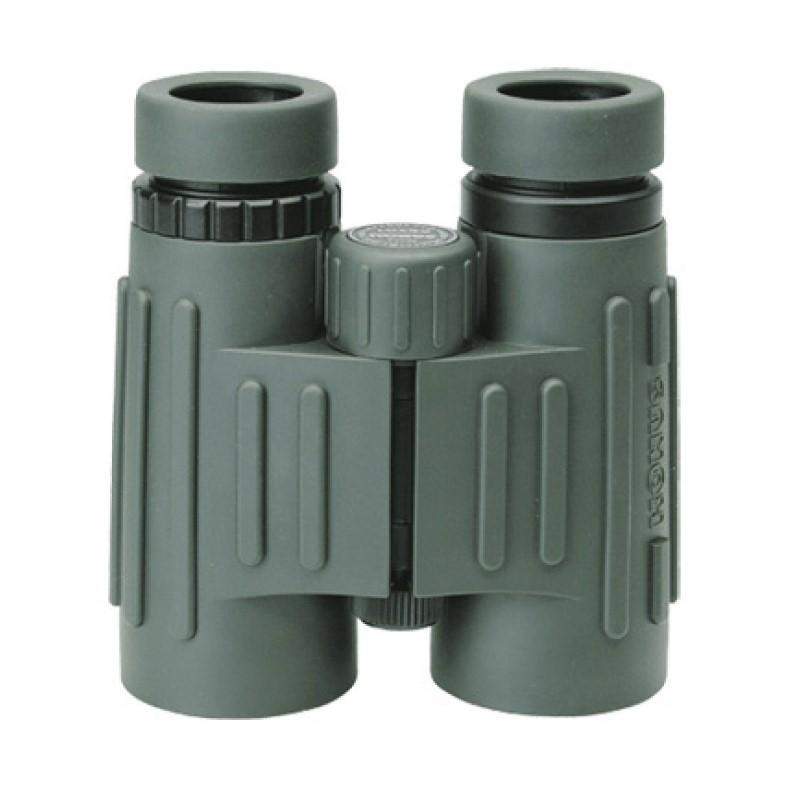 Chattanooga Konus Optics Emperor 10x42 waterproof green binoculars showing lenses and rugged design for outdoor viewing.
