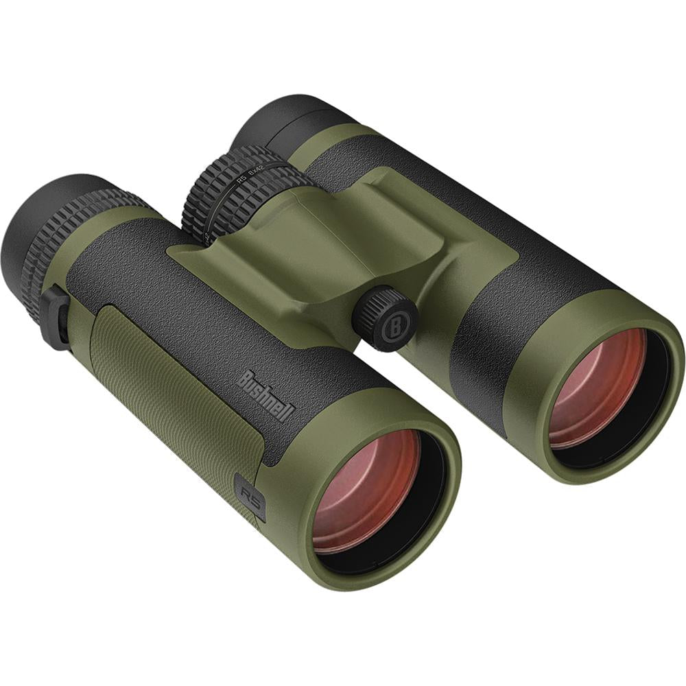 Chattanooga 8x42 Trophy R5 Ranger Green roof prism binoculars with dielectric FMC coating, waterproof and durable for outdoor use.