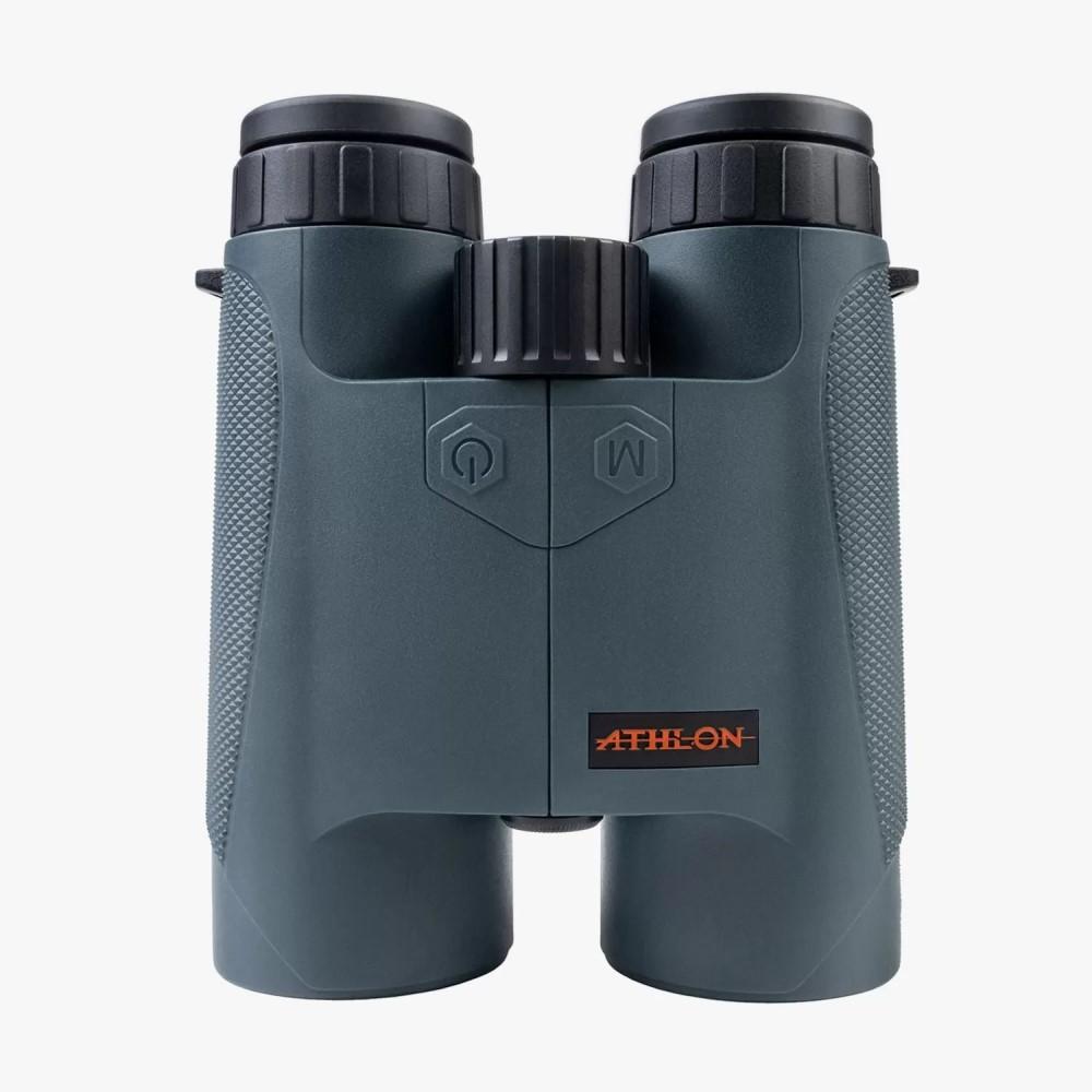 Chattanooga Athlon Cronus UHD 10x50 binoculars in green for outdoor birdwatching and travel viewing.