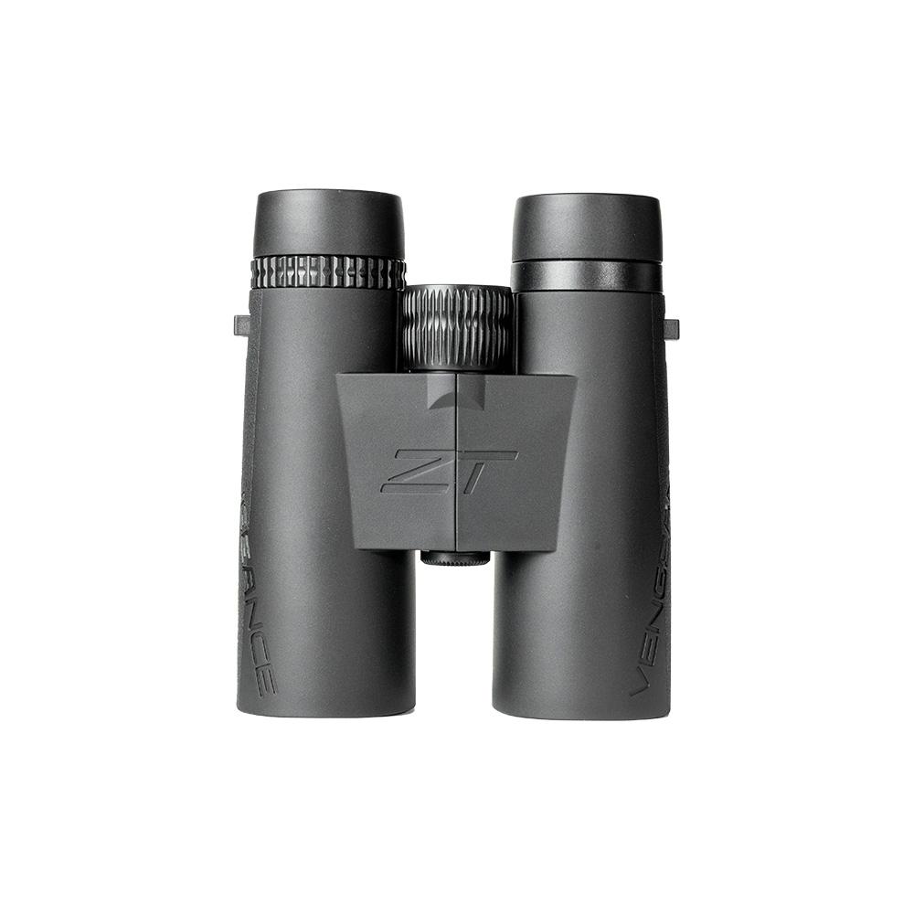 Chattanooga AvianX cVengance HD 8x42 binoculars showing the black body, lenses, and textured grip for birdwatching.