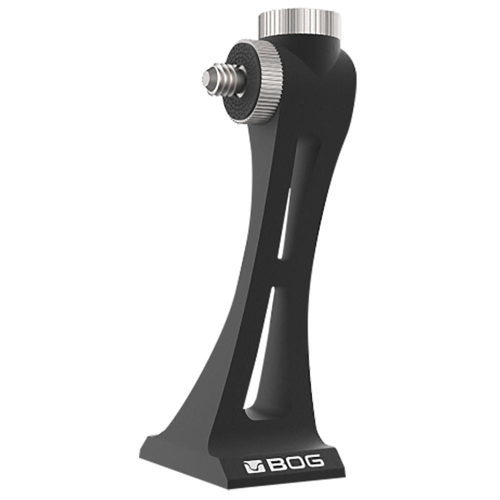 Chattanooga BOG BOG Arca-Swiss binocular mount attached to binoculars for stable, hands-free viewing.