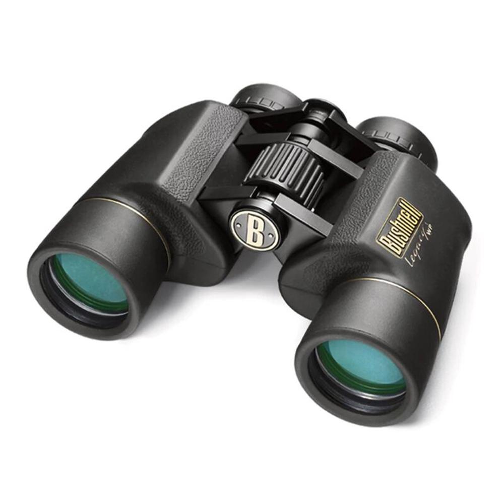 Chattanooga Bushnell 10-22x50mm black porro prism binoculars with water-resistant design and zoom feature.