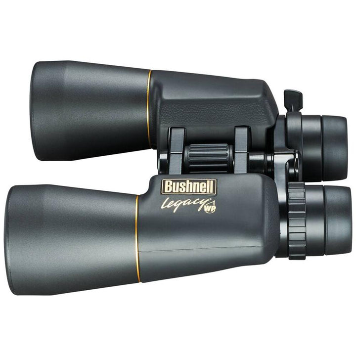 Chattanooga Bushnell 10-22x50mm black Porro prism water-resistant zoom binoculars for outdoor viewing and observation.