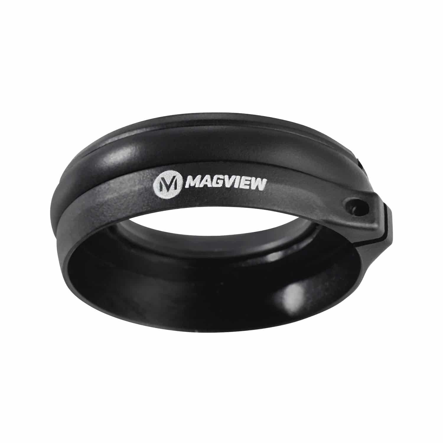 Chattanooga MagView B1 XL binocular adapter in black for 44mm to 48mm eyepieces, used for digiscoping with binoculars.