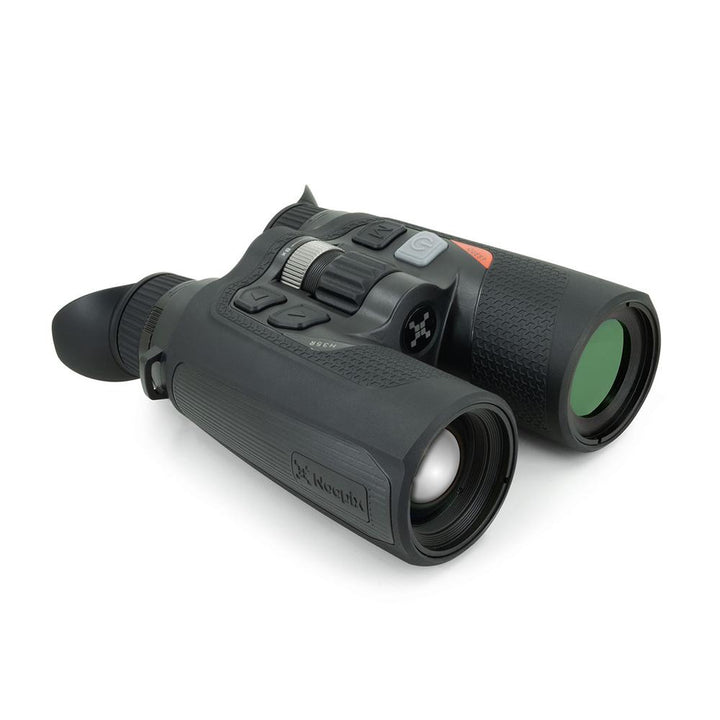 Chattanooga Nocpix QUEST H35R thermal binoculars showing high-resolution 640x512 thermal image with durable 35mm lens.
