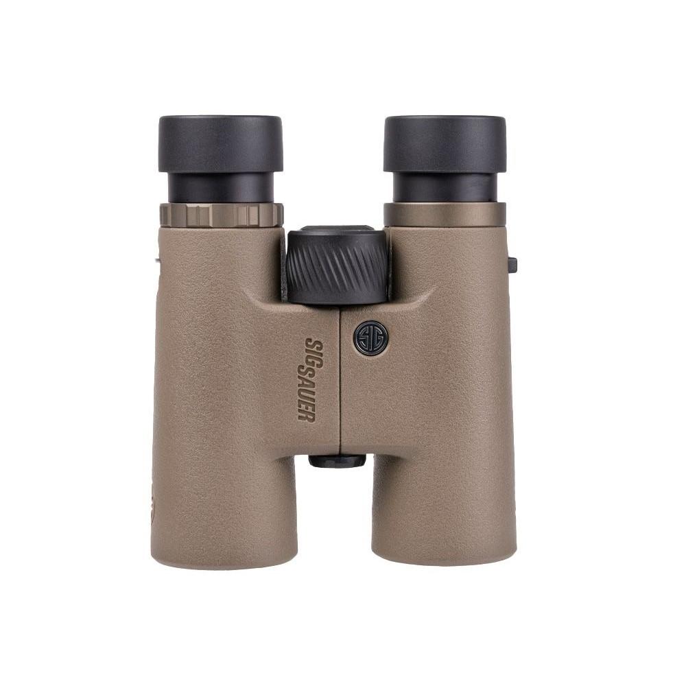 Chattanooga Sig Sauer Canyon HD binoculars 10x42 waterproof with high-definition optics, showing the binoculars with textured grip and lenses