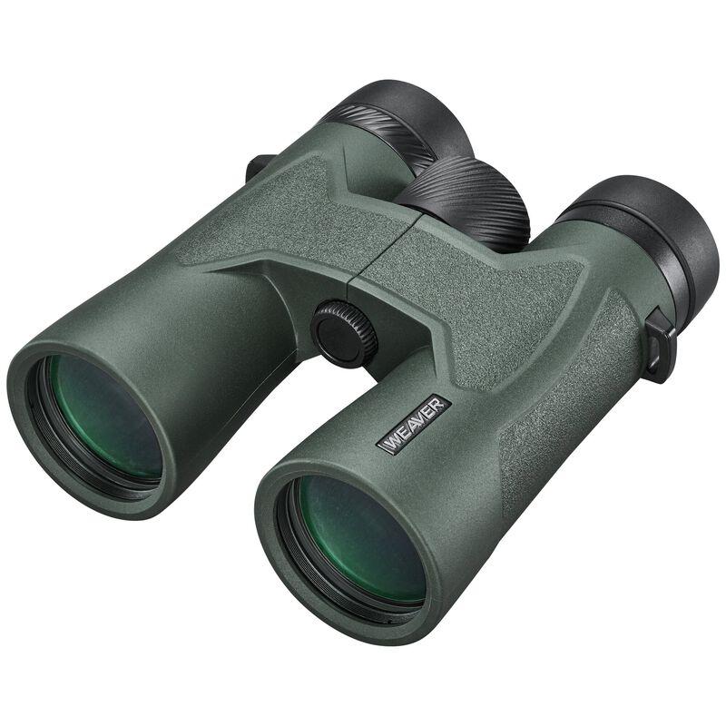 Chattanooga Weaver Classic Series 10x42 binoculars in green, waterproof IPX7 rated, ideal for outdoor birdwatching and travel.