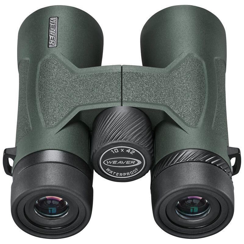 Chattanooga Weaver Classic Series 10x42 binoculars in green for outdoor birdwatching and travel, featuring IPX7 waterproof design.