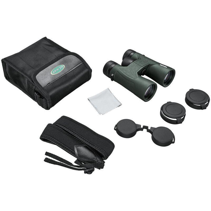 Chattanooga Weaver Classic Series 10x42 binoculars in green for outdoor birdwatching, IPX7 waterproof for travel and nature viewing.