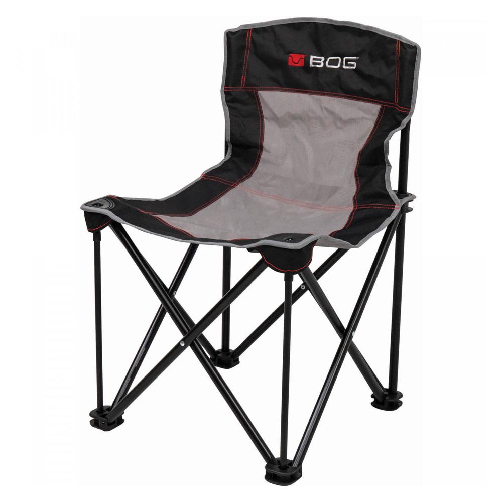 Chattanooga BOG Quad Ground Blind Chair, portable folding seat with comfort and stability for outdoor hunting or observation.