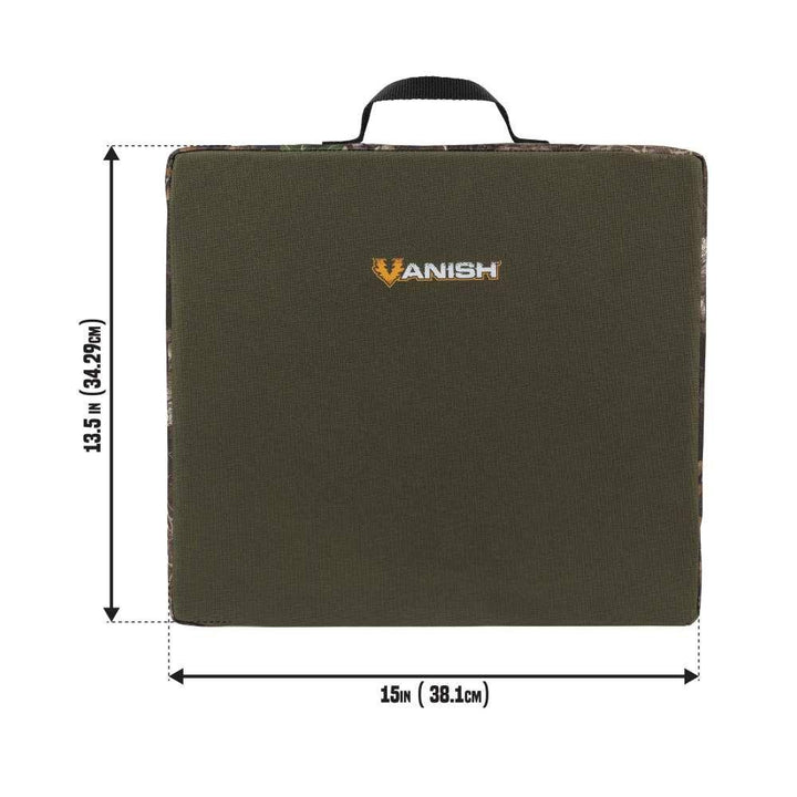 Chattanooga Allen Vanish Comfort Seat Cushion for blind chairs, camo portable foam travel pad for outdoor seating comfort.