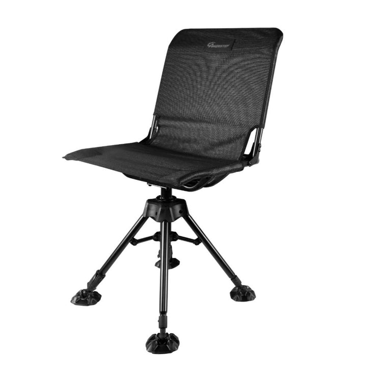 Chattanooga Ameristep 360 Silent Swivel Blind Chair with black mesh comfort seat for hunting or outdoor use.