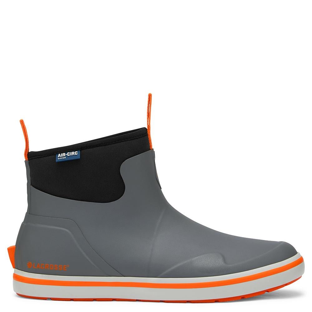 Lacrosse Alpha Deck Boot 6 Inch Gray Orange Comfortable Outdoor Footwear Size 9 - POWER FIT SHOP — Powering Preparedness, Health &amp; Home