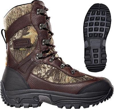 Chattanooga LaCrosse Hunt Pac Extreme hunting boots, 10-inch Mossy Oak Break Up, size 11, waterproof with 2000g insulation.