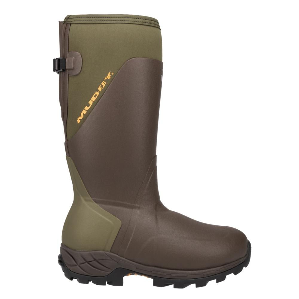 Chattanooga Muddy DV8 17-inch insulated boots with 1000G insulation in clay color, size 7D, outdoor footwear with rugged design.