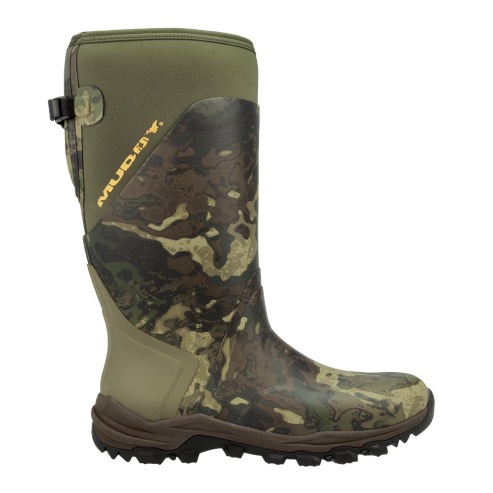 Chattanooga MUDDY DV8 17-inch non-insulated outdoor boots in size 10D with rugged hybrid design and durable footwear features.