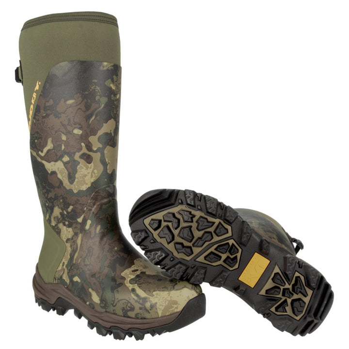 Chattanooga Muddy DV8 17-inch non-insulated outdoor boots, size 7D, Veil Canyon hybrid style with rugged design and durable footwear features.