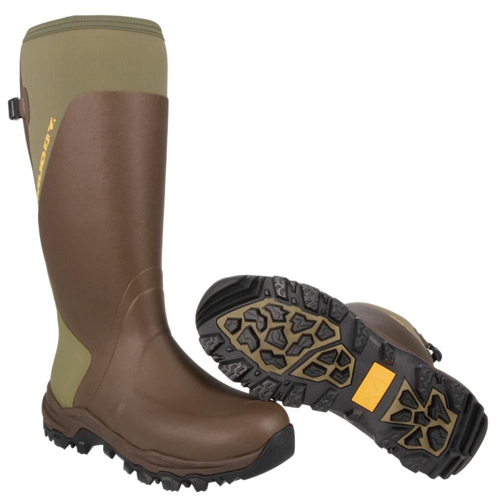 Chattanooga Muddy DV8 17-inch non-insulated outdoor boots in clay color, size 12D, rugged footwear for outdoor work and activities.