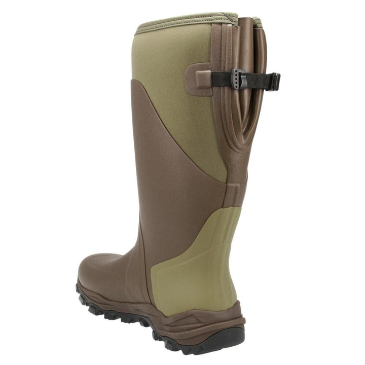 Chattanooga Muddy DV8 17-inch non-insulated outdoor boots in clay color, size 12D, rugged footwear for outdoor work.