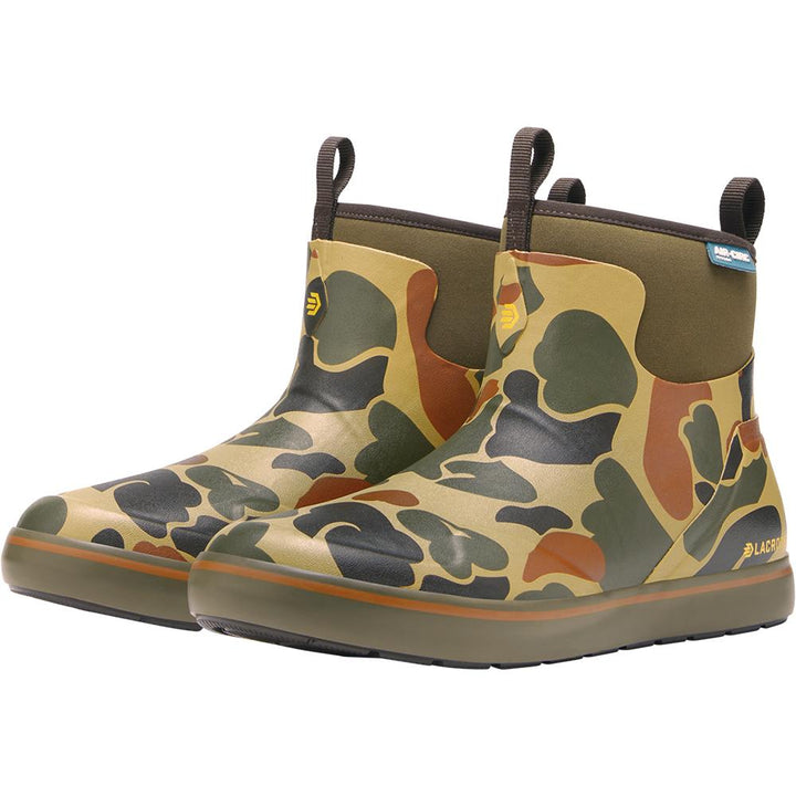 Chattanooga LaCrosse Alpha Deck 6-inch boots in hardwoods duck camouflage, men&