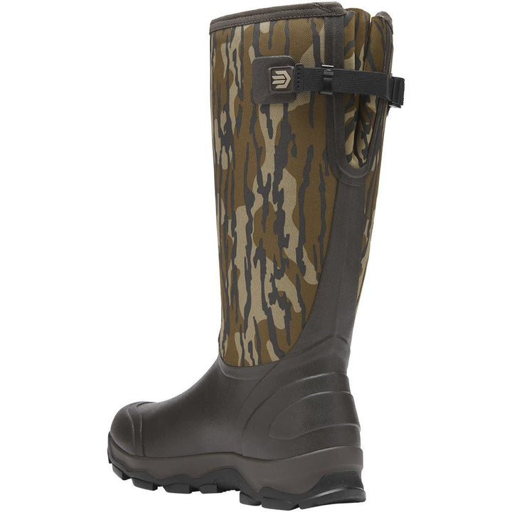 Chattanooga LaCrosse Alpha Lite II 16-inch snake boots in Mossy Oak Bottomland camo, men&