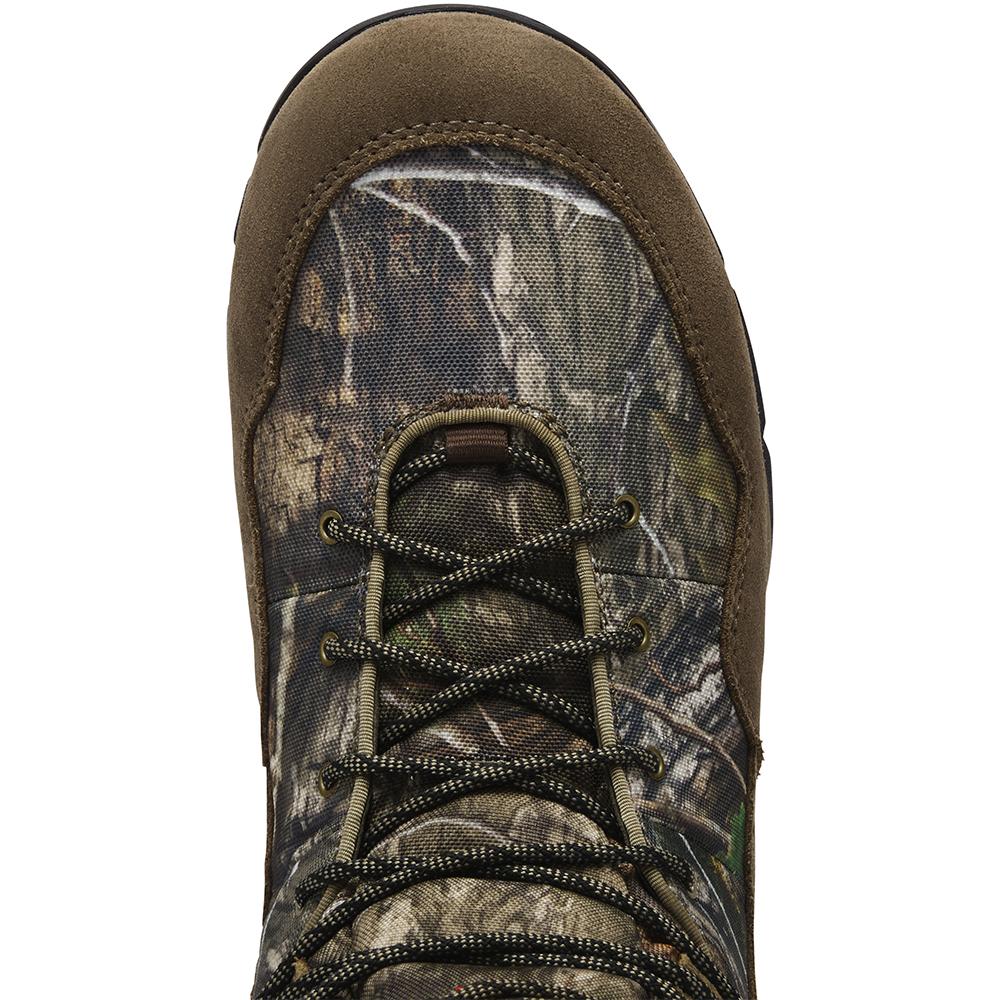 Chattanooga LaCrosse Ridgeback 8-inch Mossy Oak Country DNA hunting boots with 800G insulation, size 8, outdoors setting