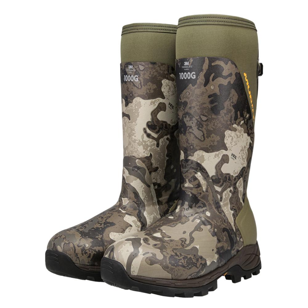 Chattanooga Muddy DV8 17-inch insulated waterproof boots in veil canyon grey with durable 7D construction and 1000G insulation.