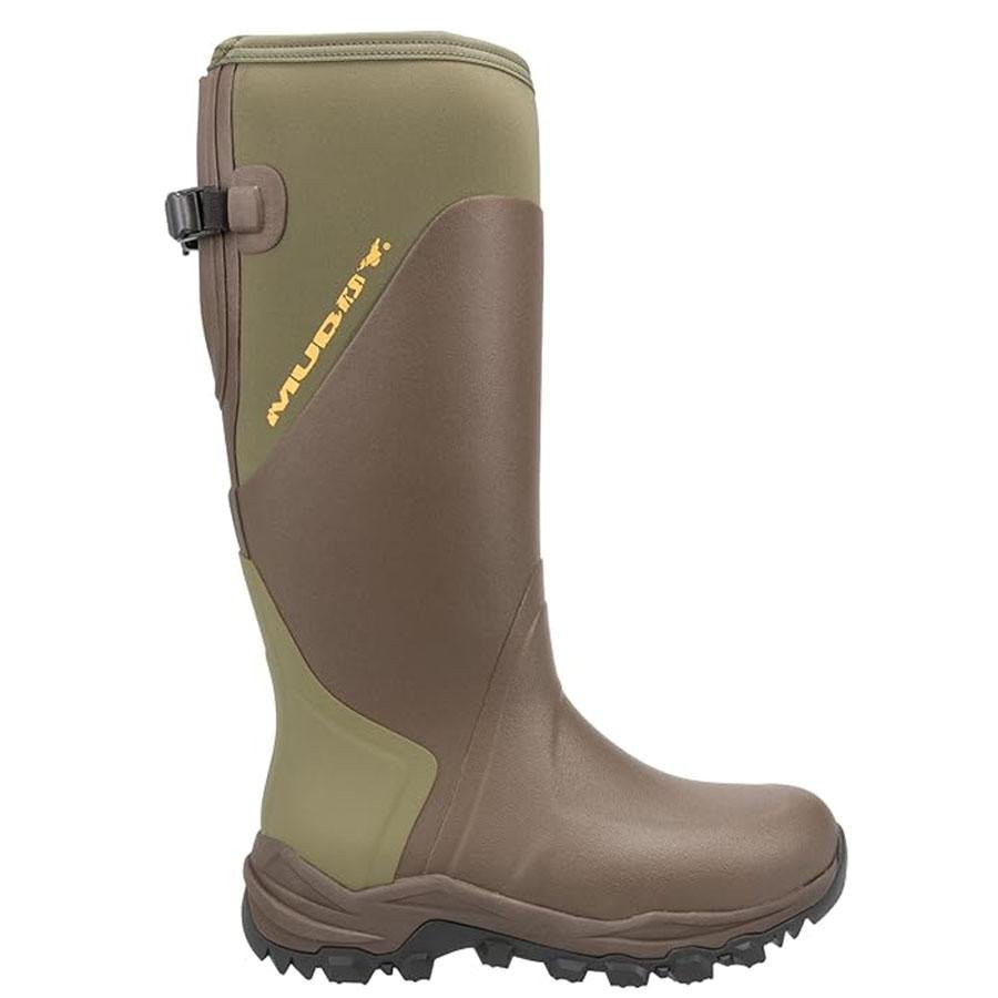 Chattanooga Muddy DV8 17-inch non-insulated outdoor boots in clay color, size 10D, featuring rugged design and durable footwear for outdoor work.