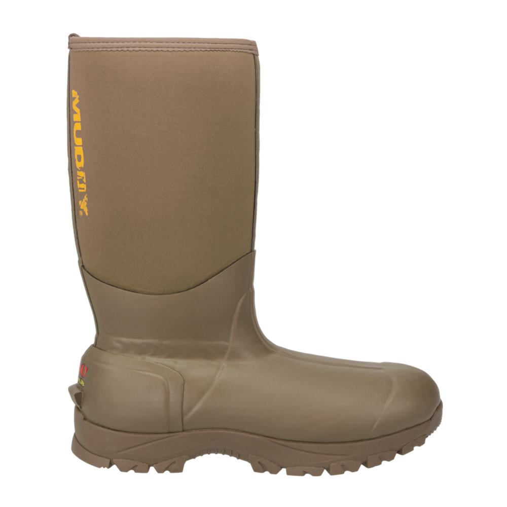 Chattanooga MUDDY MTX 17-inch insulated waterproof clay boots, size 8D, outdoor footwear with rugged design and durable insulation.