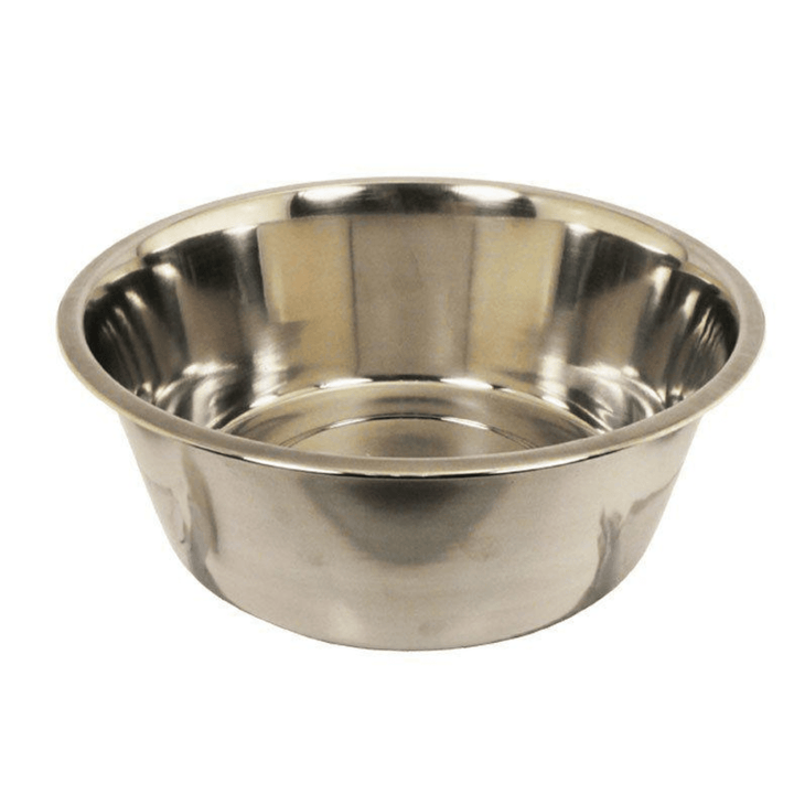 Chattanooga Omnipet stainless steel pet bowl, 2-quart size, durable and easy to clean feeder for pets.