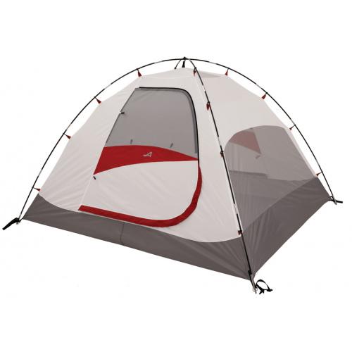 Chattanooga Alps Mountaineering Meramac 2-person lightweight durable camping tent set up at a campground.