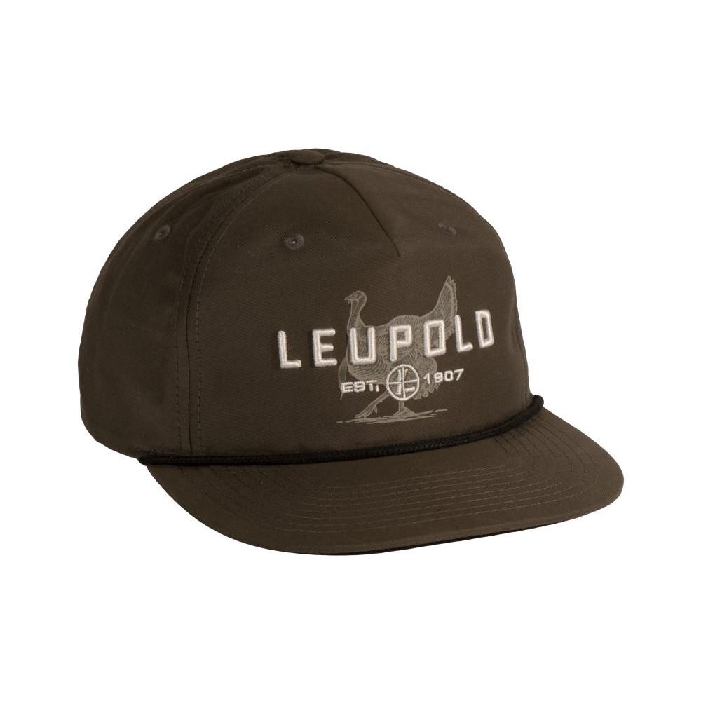 Chattanooga Leupold Turkey Retro Roper Cap in Loden Black, adjustable outdoor hat with classic design and outdoor lifestyle style