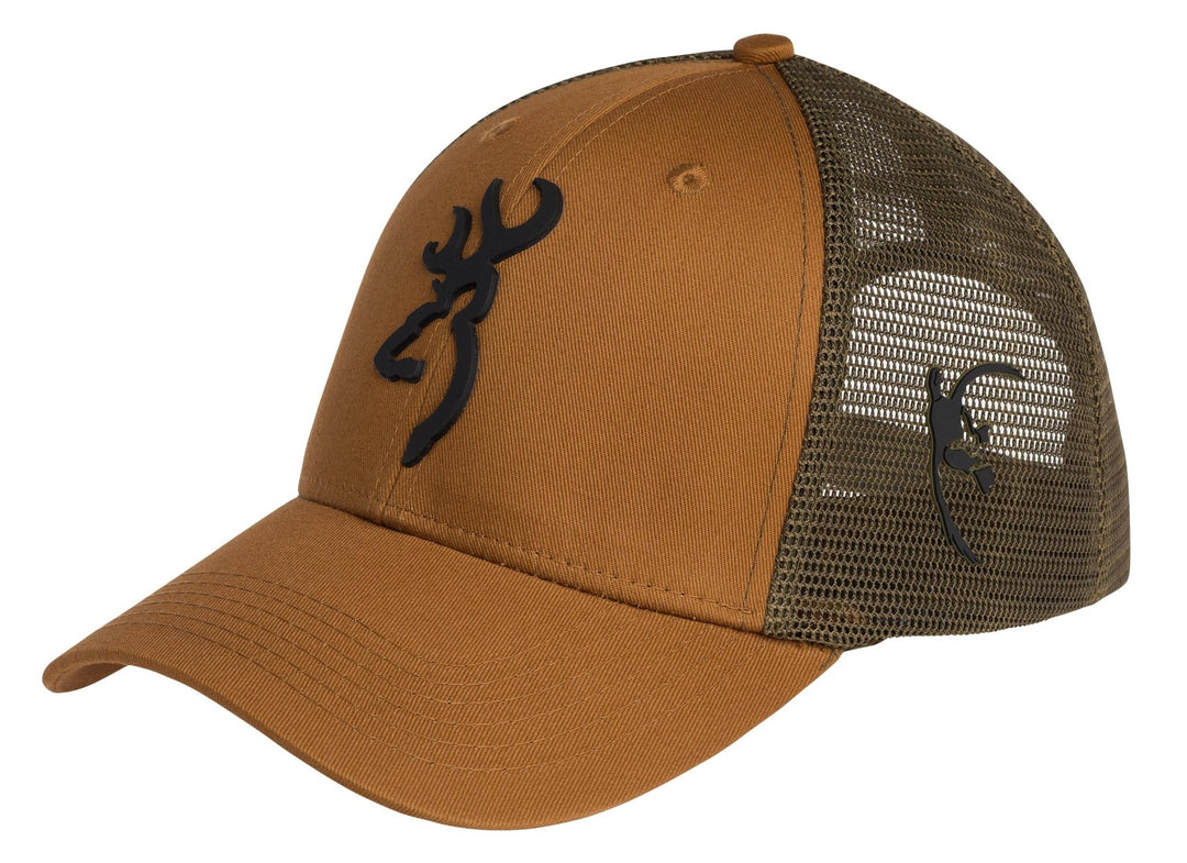 Chattanooga Browning Cap Tradition Rust Loden mesh adjustable outdoor hat with breathable design and comfortable fit.
