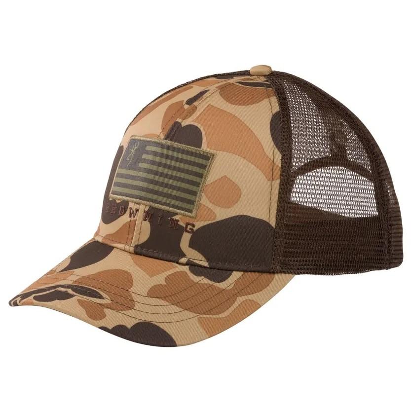 Browning Cap Patriot Vintage Tan Comfortable Durable Outdoor Headwear - POWER FIT SHOP — Powering Preparedness, Health &amp; Home