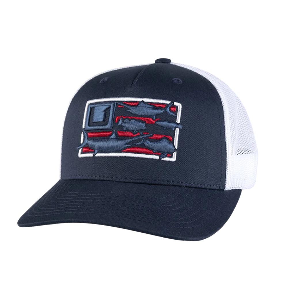 Huk Trophy Flag Trucker Hat Naval Academy Adjustable Mesh One Size Fits Most - POWER FIT SHOP — Powering Preparedness, Health & Home