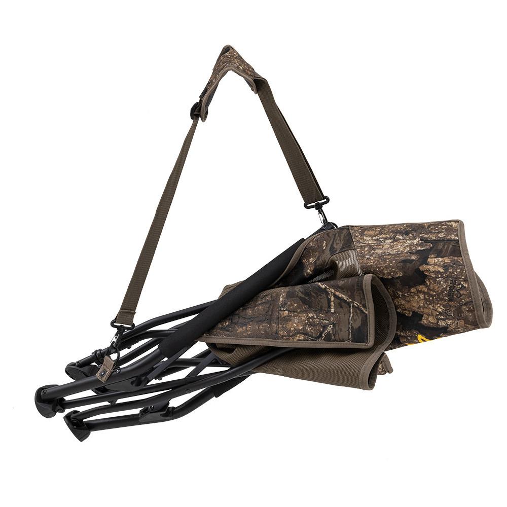 Chattanooga Alps Browning Strutter MC Camp Chair in Mossy Oak Country DNA, portable outdoor seating with fabric and sturdy frame