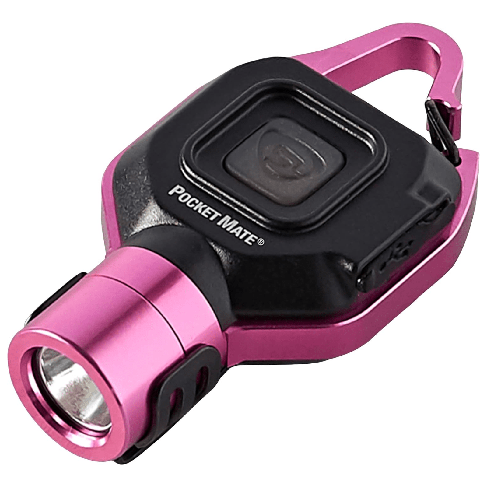 Pink Streamlight clip-on pocket flashlight with 325 lumens, USB rechargeable, compact keychain design by Chattanooga.