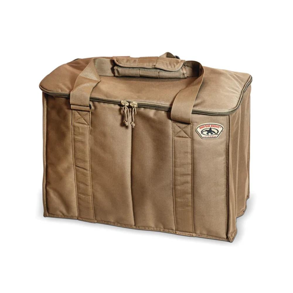 Chattanooga RigEm Right Deluxe 4 Slot Motion Decoy Bag, durable, water-resistant decoy storage with protective padding.