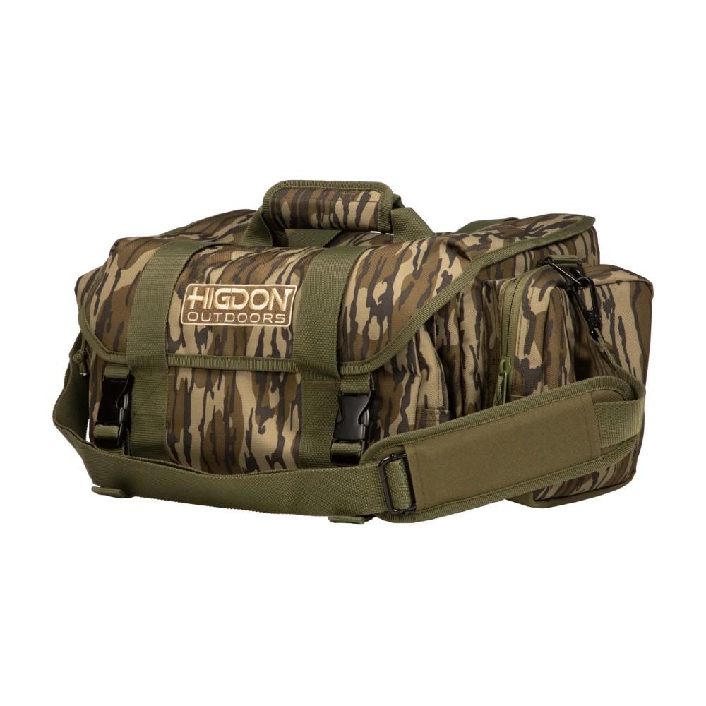 Chattanooga Higdon Outdoors Mossy Oak Bottomland blind bag for gear storage, designed for decoys, dry gear, and outdoor use.