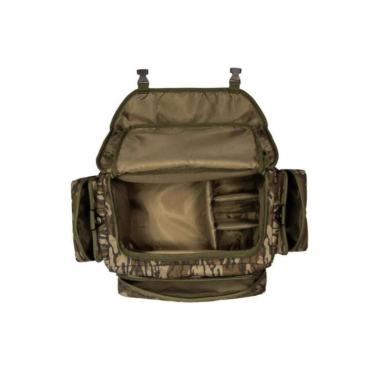 Chattanooga Higdon Outdoors Mossy Oak Bottomland Blind Bag for decoy gear storage and carry, durable dry bag for outdoor use.