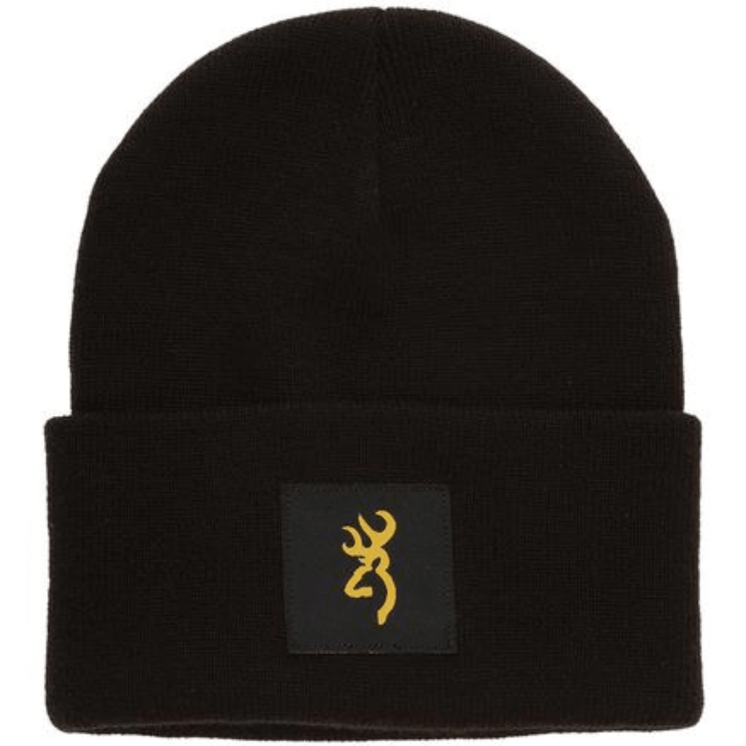 Browning Beanie Still Water Black Acrylic Material Soft Warm and Stylish - POWER FIT SHOP — Powering Preparedness, Health &amp; Home