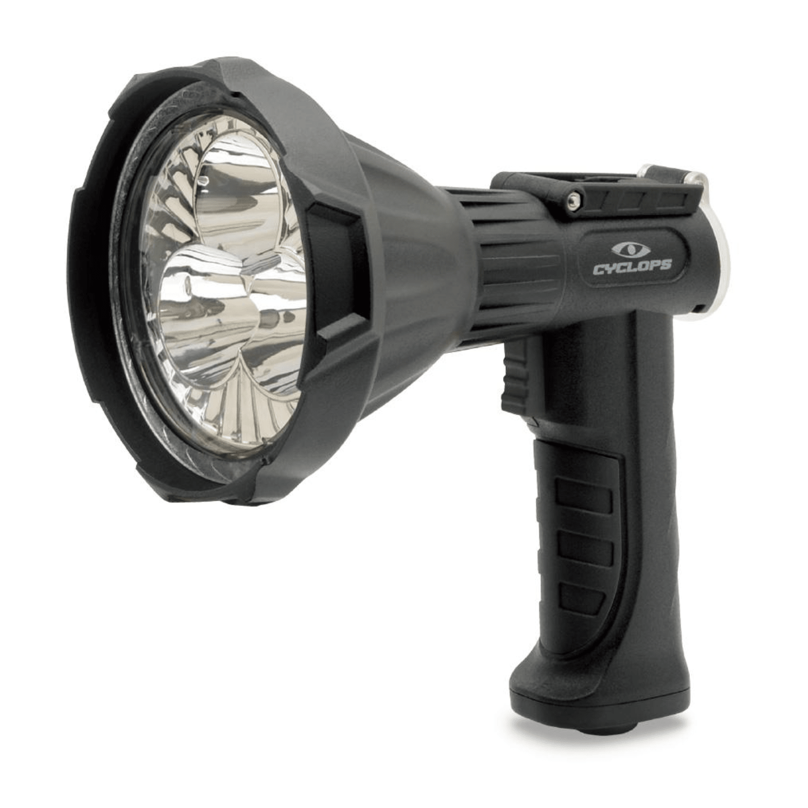 Chattanooga Cyclops REVO RS rechargeable handheld flashlight with 4000 lumens, portable design, suitable for DC 12-24V applications.
