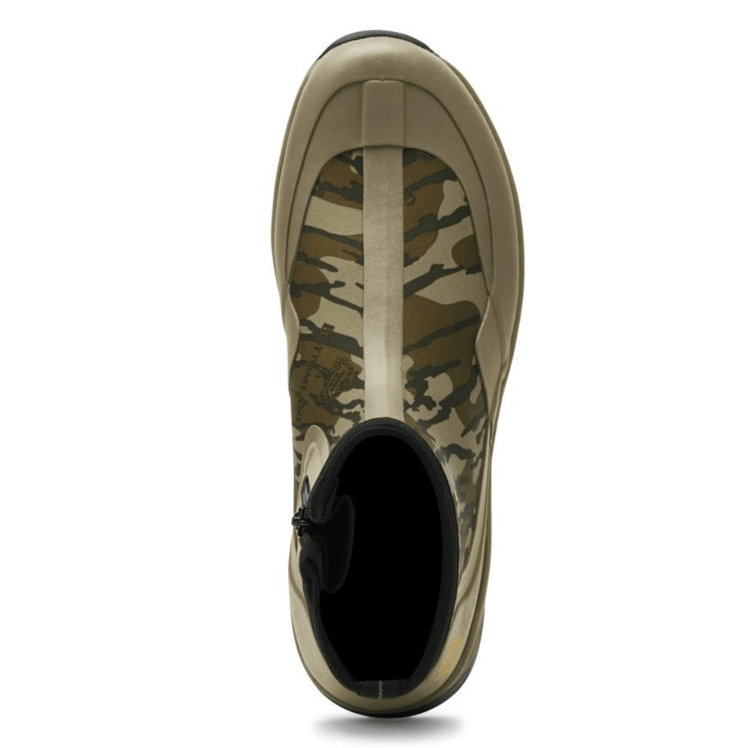 Chattanooga Lacrosse AlphaTerra 6-inch Mossy Oak Original Bottomland hunting boots, size 9, with rugged waterproof design and camo pattern.