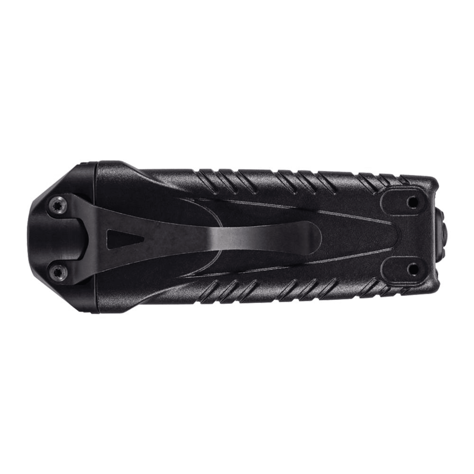 Black Chattanooga Stiletto Pro multi-output rechargeable pocket LED flashlight with 1000 lumens, compact and portable.