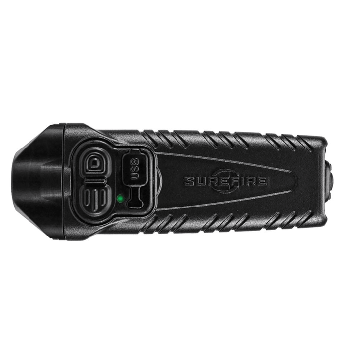 Black Chattanooga Stiletto Pro rechargeable pocket LED flashlight with 1000 lumens, multi-output, compact and portable.
